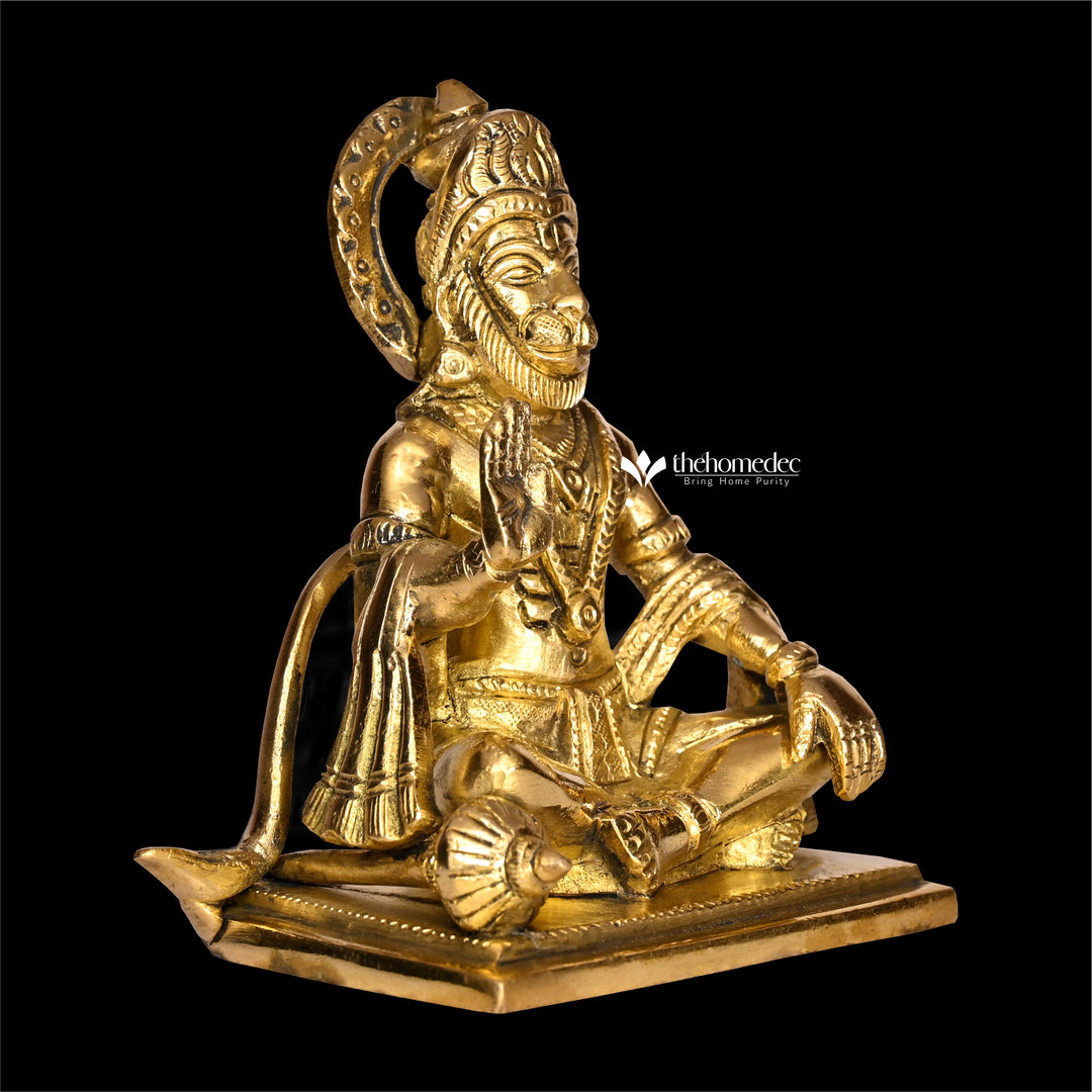 Ashta Dhatu Hanuman Ji Pure Brass Idol