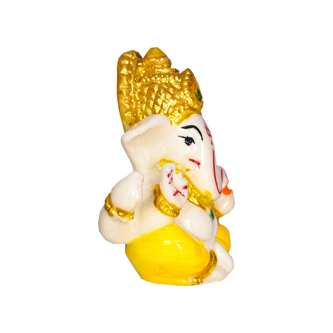 Marble Lord Ganesha Car Dashboard