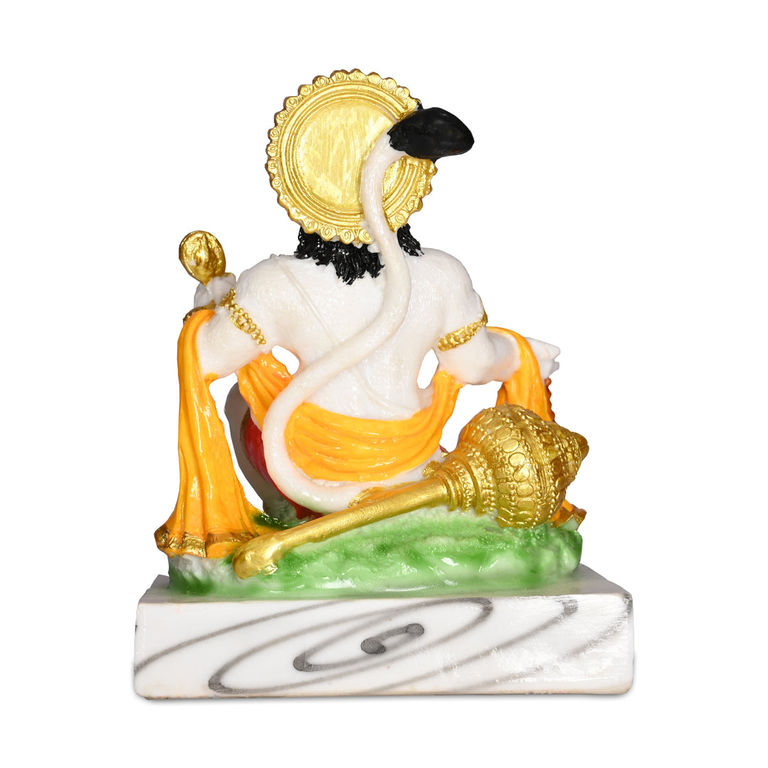 White Marble Hanuman Ji Idol