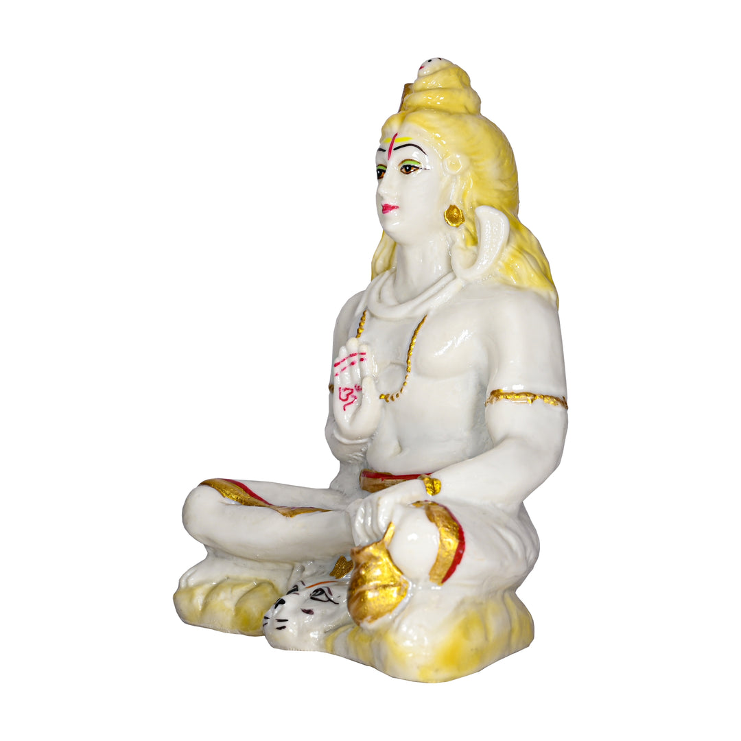 Handcrafted Lord Shiva Statue Marble Dust