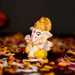 Load image into Gallery viewer, Marble Lord Ganesha Car Dashboard
