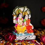 Load image into Gallery viewer, Lord Vishnu Ji &amp; Laxmi Ji Marble Idol
