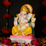 Load image into Gallery viewer, Mangalkari Lord Ganesha Ji Idol
