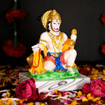 Load image into Gallery viewer, White Marble Hanuman Ji Idol
