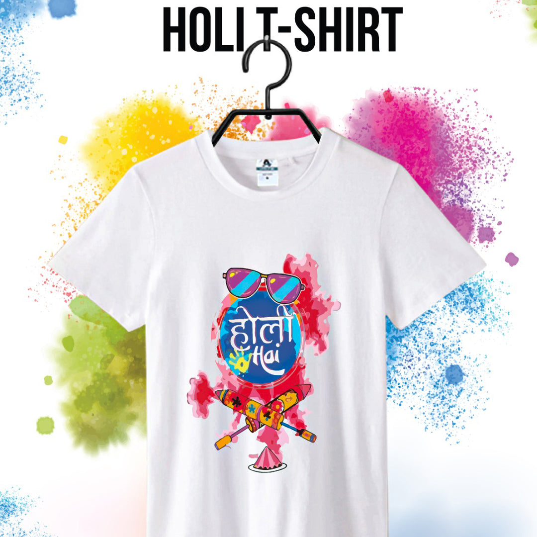 Holi T-shirts for Men & Women (Pack of 2)