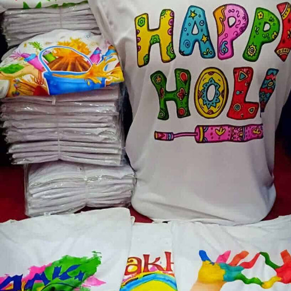 Holi T-shirts - (Pack of 1)